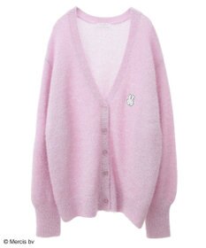 Green Parks Ｍｉｆｆｙ／ワンポイントシャギーニットカーディガン