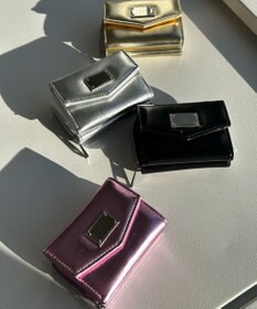 WEGO メタリックプレートウォレット