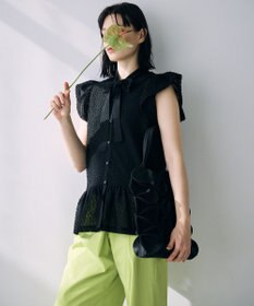 自由区 【カトリエムブーケ】Expression delicate ボウタイチュールトップス