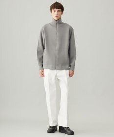 UNFILO MENS 【男女兼用/新色追加】スウェットライク ジップ タートルネックニット [24年秋冬商品]