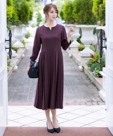 Tiaclasse L 【洗える】プリーツワンピース