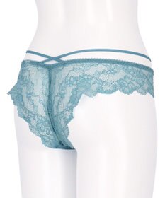 WACOAL Ｔバック ショーツ 【リボンブラ 胸もとフィットながもち】 BXB490とペア はきこみ丈あさめ バックのかぶりが広め ソング レディース PXB490 /ワコール