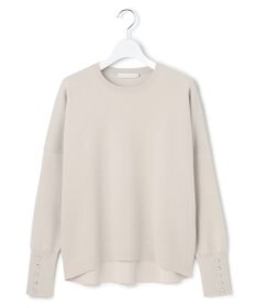 ICB 【洗える】 シルキーウールダブルフェイス ニットプルオーバー