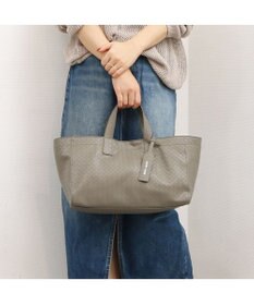 UNBILLION カシュカシュ cachecache / メッシュエンボス横長ショッパートート