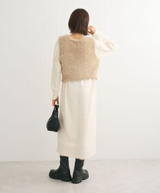 Green Parks ＳＥＴ２点ベスト＋リブワンピース