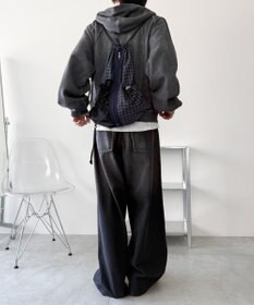 WEGO 【ユニセックス着用ITEM】センターzipナップサック