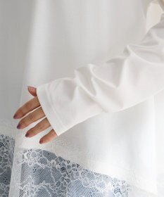 Green Parks 裾イレヘムレースドッキングプルオーバー