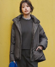 23区 S 【WEB&一部店舗限定】ステッチレス フーデット ダウン チャコールグレー系