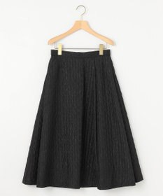 組曲 ジオメトリックフラワージャガード フレアスカート