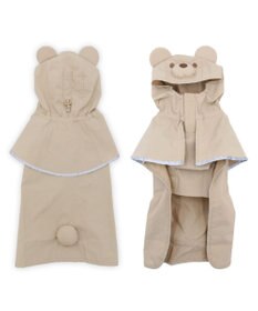 PET PARADISE ペットパラダイス くまちゃん ケープ付き レインコート 中型犬 大型犬