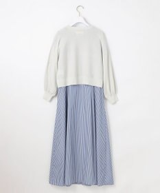 ANY SIS L 【2SET】シャツワンピ × ニット セット