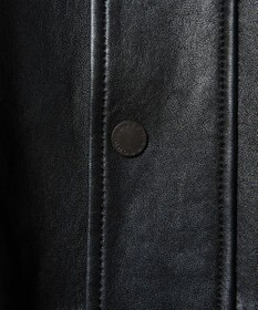 JOSEPH ABBOUD ベジタブルラムスキンレザーコート