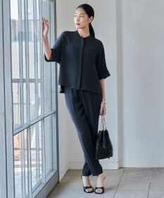 ICB 【洗える】ライトダブルクロス ドロストパンツ