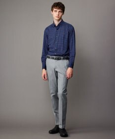 JOSEPH ABBOUD 【綿100％・ストレッチ・イージーケア】コンフォートジャージー プリント シャツ