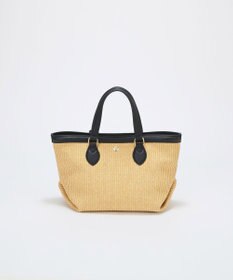 TOPKAPI 【Breath TOPKAPI】サングラスホルダー付き レザーコンビ カゴバッグ M