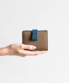 Atelier nuu 日本製 本革 バイカラーnoble 二つ折れウォレット