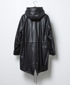 JOSEPH ABBOUD ベジタブルラムスキンレザーコート