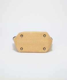 TOPKAPI 【Breath TOPKAPI】サングラスホルダー付き レザーコンビ カゴバッグ M