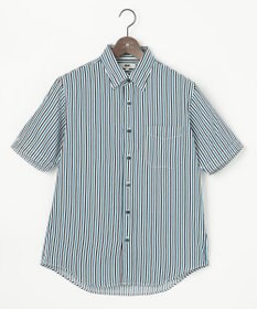 JOSEPH ABBOUD 【イージーケア】ストライプ 半袖シャツ