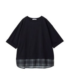 Green Parks ５分袖裾シアードッキングチュニック