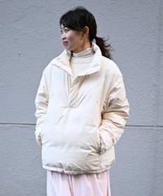 KWD 【日本製/高品質ダウン】DOWN PULLOVER グリーンダウン ダウンプルオーバー