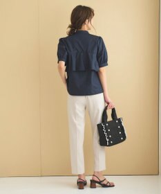 Feroux 【洗える】美シルエットカラーテーパード パンツ