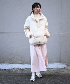 KWD 【日本製/高品質ダウン】DOWN PULLOVER グリーンダウン ダウンプルオーバー