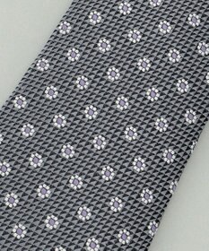 GOTAIRIKU 【日本製】西陣ネクタイ_グレー×パープル系