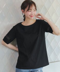 Tiaclasse 「サマケア」レーススリーブトップス