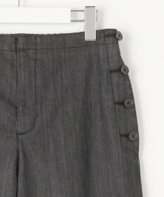 J.PRESS LADIES L 【洗える】T/C DENIM セミワイド パンツ