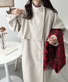 WEGO スタンドカラーロングコート