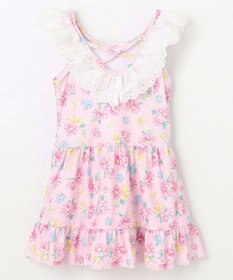 ANY KIDS 花柄×レース ワンピース水着