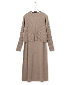 23区 L 【洗える】レイヤードニットツイン ワンピース
