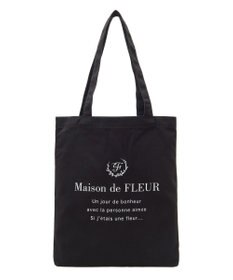 Maison de FLEUR EC限定ブランドロゴプリントキャンバストート