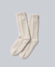 WHITE MAILS 【UNISEX】WOOL PAPER DOUBLE KNIT ルームソックス