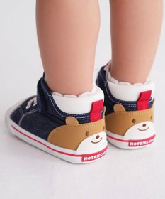 MIKI HOUSE HOT BISCUITS 【14-16cm】 かかと顔ドン デニム セカンドベビーシューズ
