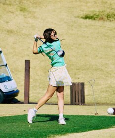 PW CIRCULUS 【ペチパンツ付】【WOMEN】アニマルドットフレアスカート ゴルフウェア レディース