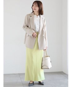 Te chichi フロントフリルキーネックブラウス