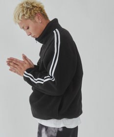 WEGO フリース　ワンポイントハーフZIPプルオーバー