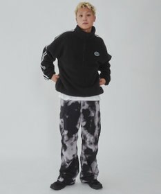 WEGO フリース　ワンポイントハーフZIPプルオーバー