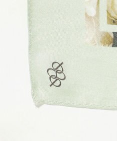 自由区 【カトリエムブーケ】La boroderie de Laurent ブーケモチーフシルクスカーフ