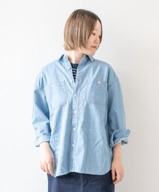caqu work shirts ゆったりシルエットなワークシャツ