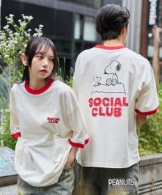 WEGO 【ユニセックス着用ITEM/MLサイズ展開】別注PEANUTSプリントT（SS）