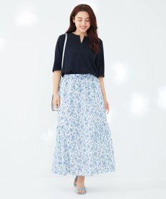 23区 L 【Lサイズ限定】ハイストレッチツイル ブラウス