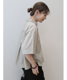 AMERICAN HOLIC イージーケア５分袖バックタックシャツ