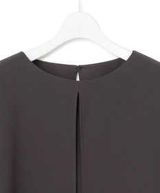 23区 L 【洗える】ストレッチジョーゼット ケープデザイン カットソー