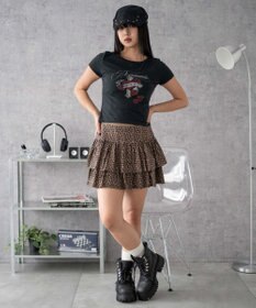 WEGO 【ウエストゴム】カットフリルスカパン