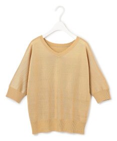 ICB L 【洗える】レーヨンブレンド ドルマンスリーブニット