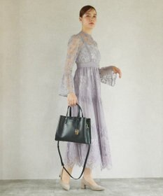 style code 【MERCURYDUO/マーキュリーデュオ】両アオリポケットサイド配色大開き開口 超軽量ハンドバッグ キーチャーム付