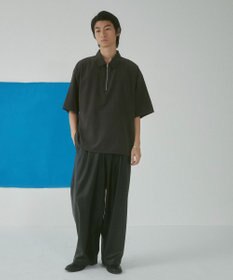 WEGO 【LUCY】アイススウェードハーフジップシャツ（S）